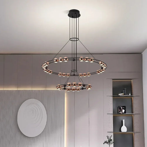 lustre led créatif italien en forme de haricot pour décoration intérieure - vue 3 sur 15