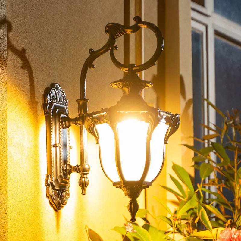 Applique rétro extérieur étanche lampe de balcon décoration allée lampe de jardin applique extérieure LED