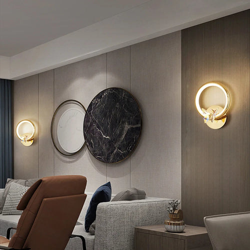 applique murale led papillon en cristal design moderne - vue 4 sur 19