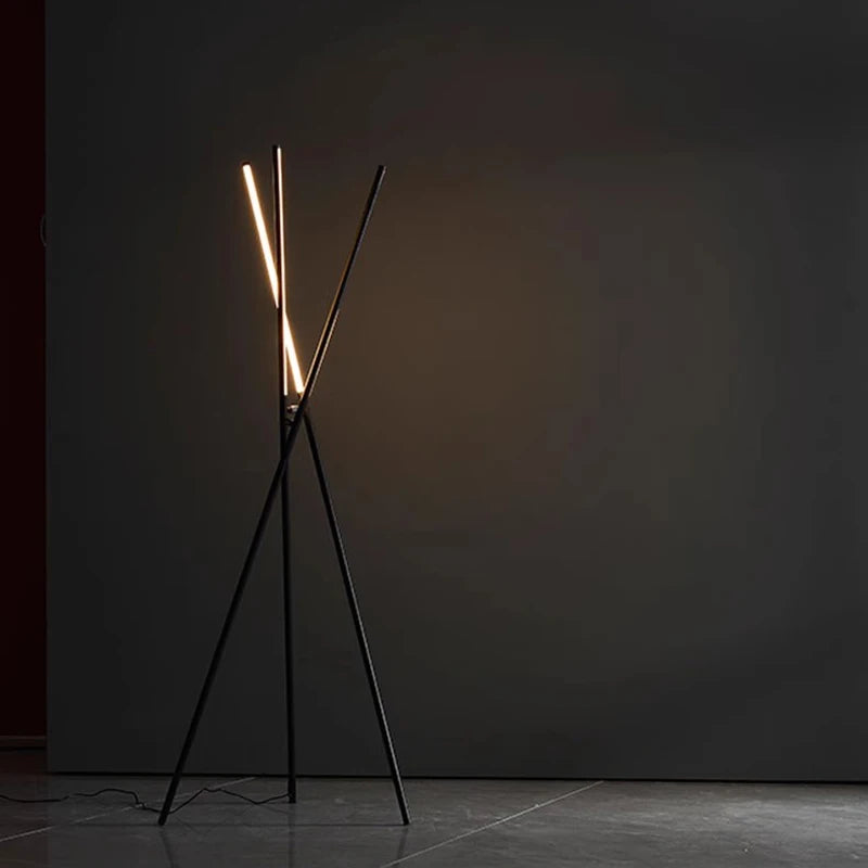 Minimalisme moderne lampadaire LED salon canapé côté créativité atmosphère lampadaires chambre interrupteur au pied luminaires