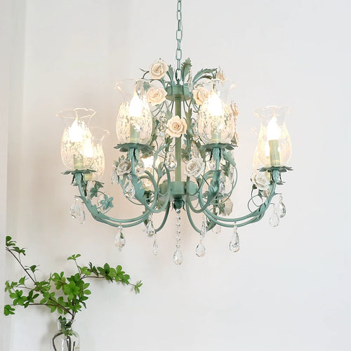 lustre en cristal français style nordique pour éclairage élégant - vue 3 sur 10