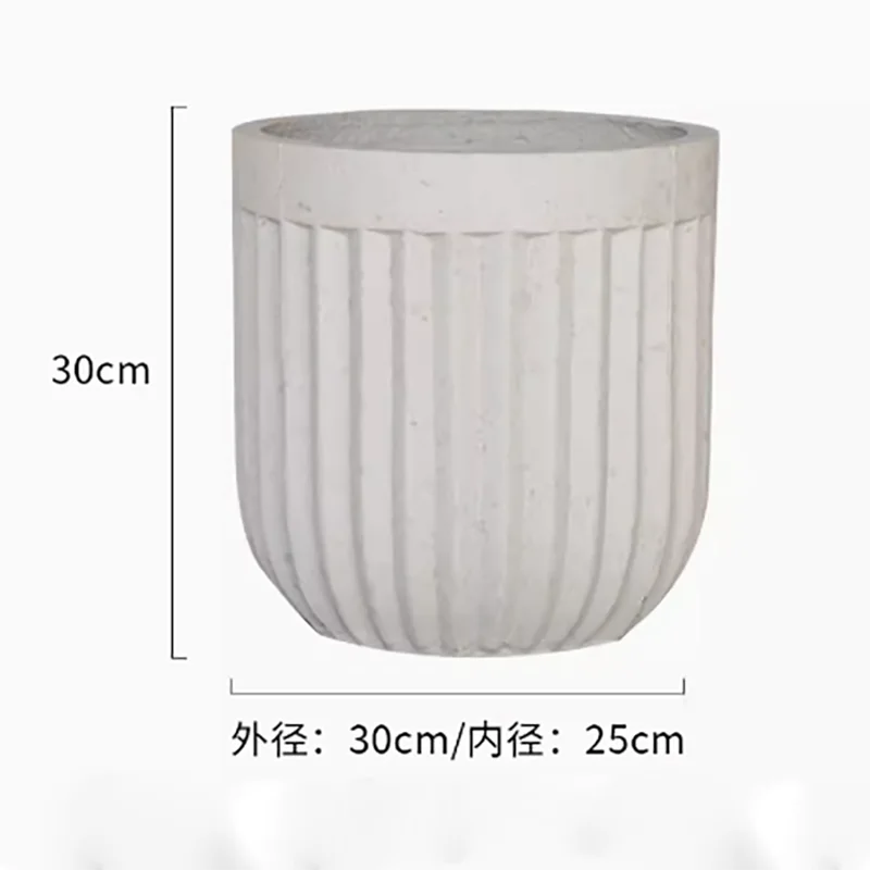moule en silicone moderne pour pot de fleurs en béton léger et luxueux