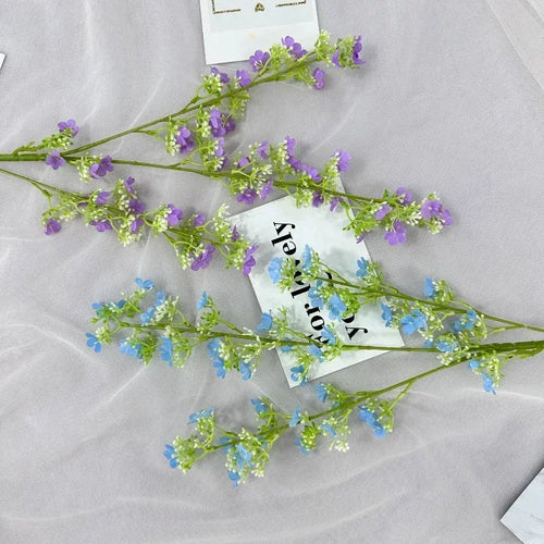 branches de gypsophile artificielles en soie pour décoration intérieure - vue 2 sur 14