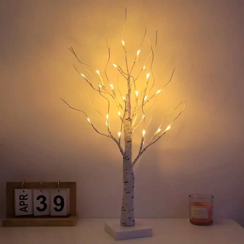 Lampe à poser bonsaï arbre lumière 24 perles à LED