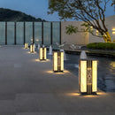 lampe extérieure solaire décorative imitation marbre pour jardin
