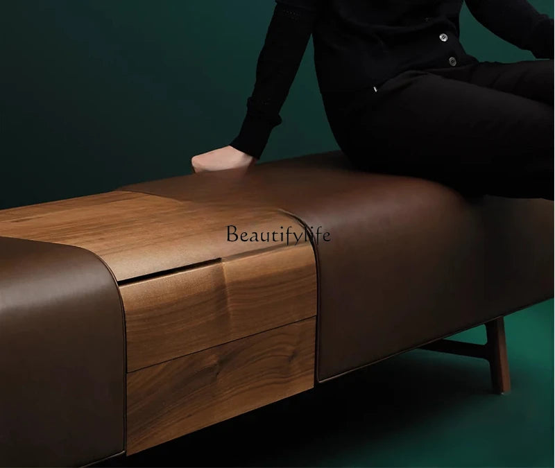 tabouret de luxe italien léger et simple pour banc et canapé - vue 4 sur 9