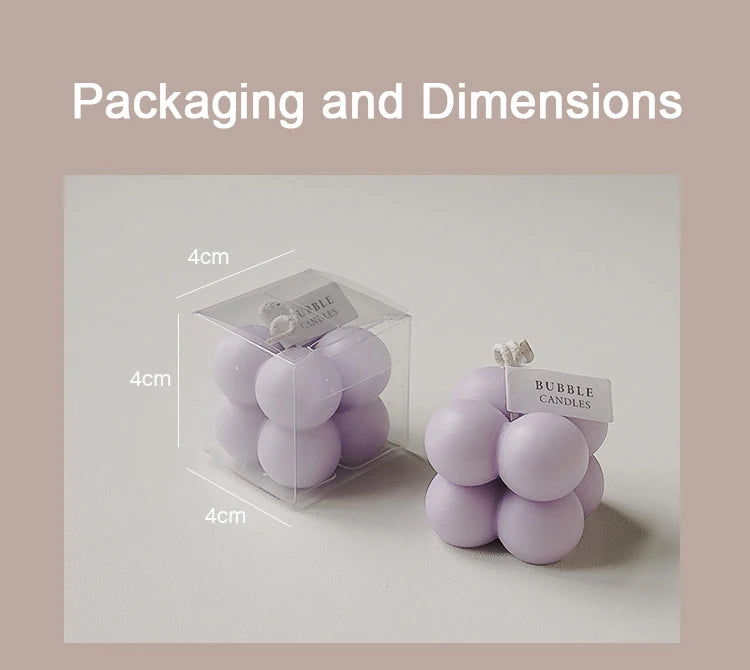 petite bougie cube parfumée en cire de soja fait main - vue 6 sur 17