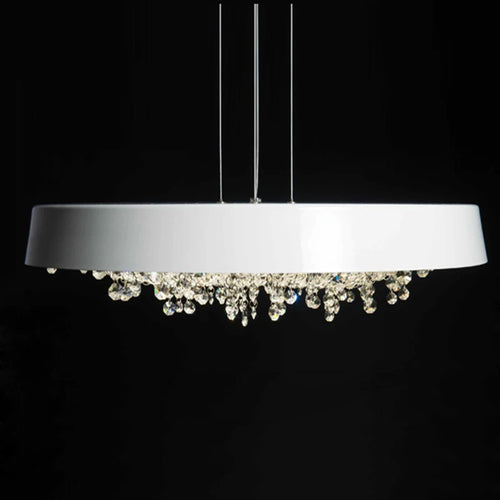 lustre minimaliste moderne en cristal pour éclairage intérieur - vue 7 sur 12