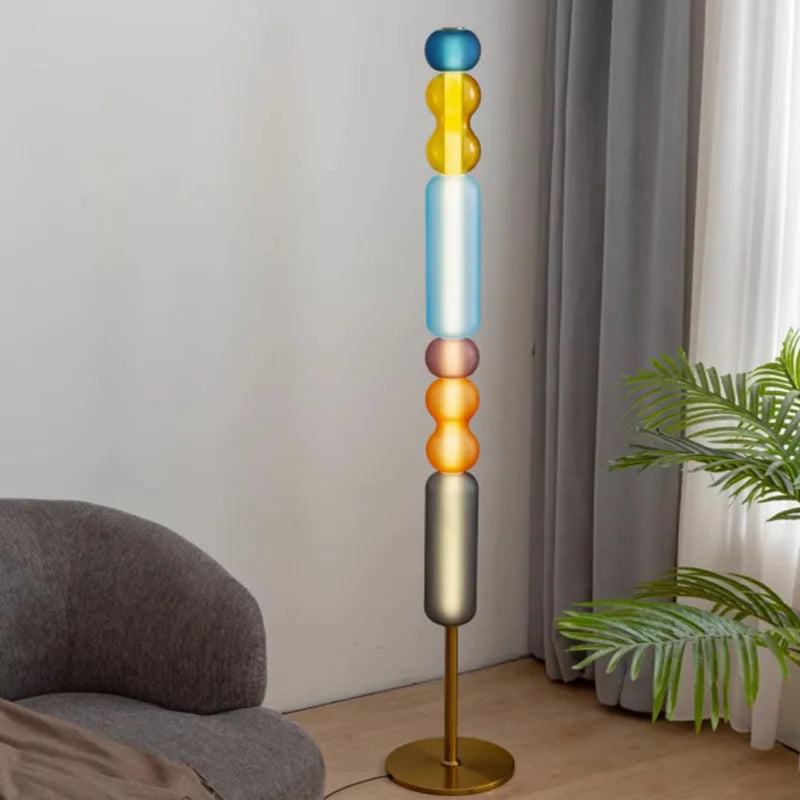 Suspension LED en verre teinté bar - vue 4 sur 21