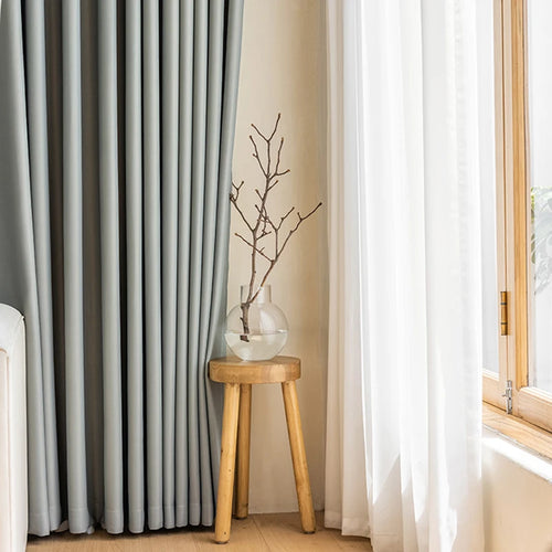 Rideau moderne plissé occultant luxe pour salon chambre