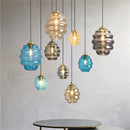 suspension boule de vitrail nordique moderne