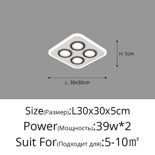 plafonnier led moderne pour décoration intérieure élégante et contemporaine - vue 14 sur 20