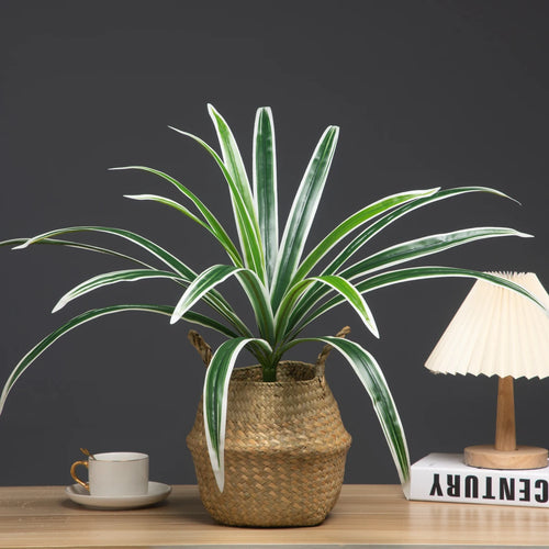 plantes artificielles grandes feuilles orchidées pour décoration intérieure - vue 2 sur 9