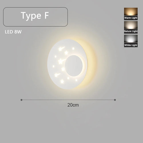 applique murale led minimaliste montée en surface - vue 16 sur 16