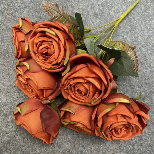 bouquet de roses artificielles en soie pour décoration intérieure mariage - vue 9 sur 9