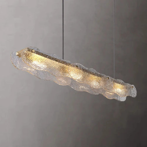 suspension moderne en cuivre et verre pour restaurant