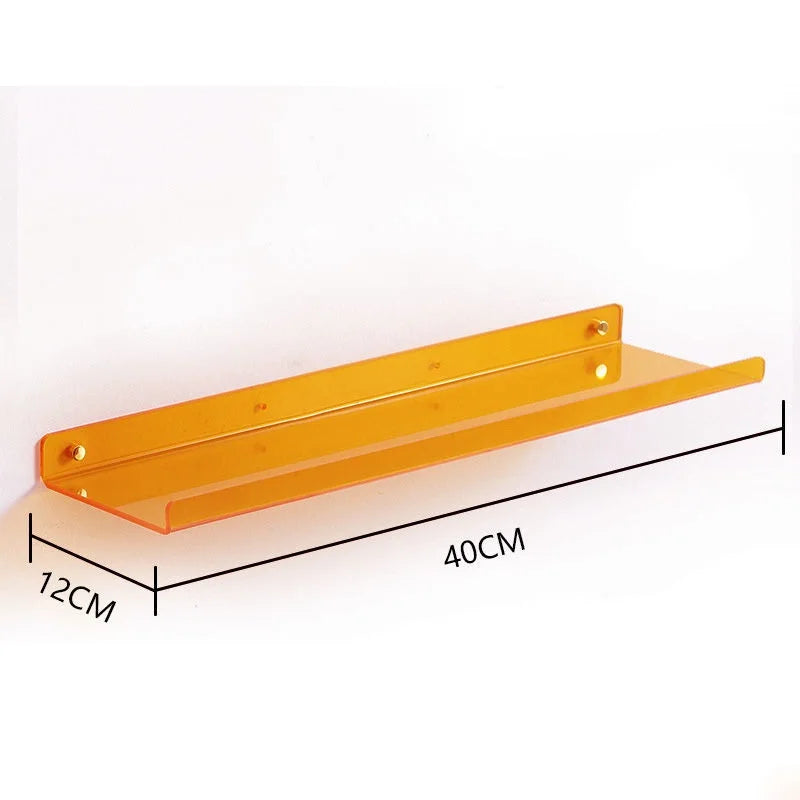 étagère murale flottante en acrylique transparent pour rangement organisé - vue 22 sur 57