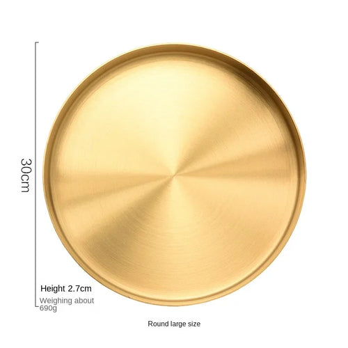 plateau de rangement en acier inoxydable pour bijoux et décorations - vue 16 sur 15