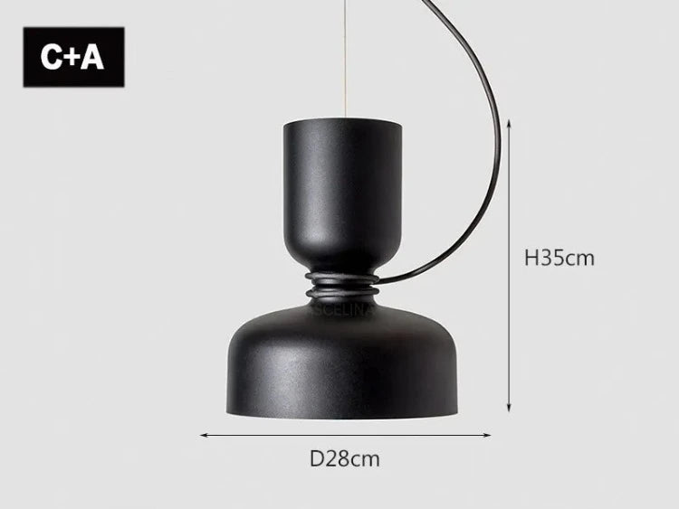 suspension nordique moderne à led pour décoration intérieure créative