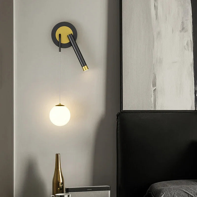 appliques murales led modernes à double tête décoratives pour la maison - vue 5 sur 14