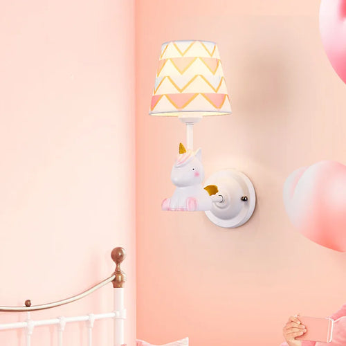applique murale ours licorne pégase pour chambre enfant - vue 2 sur 7