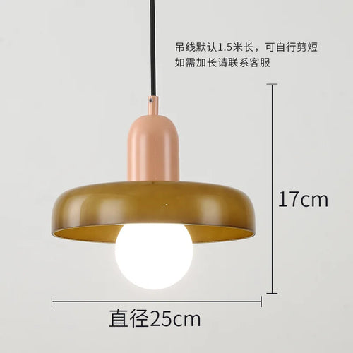 lampe suspendue en verre nordique pour décoration intérieure - vue 9 sur 30