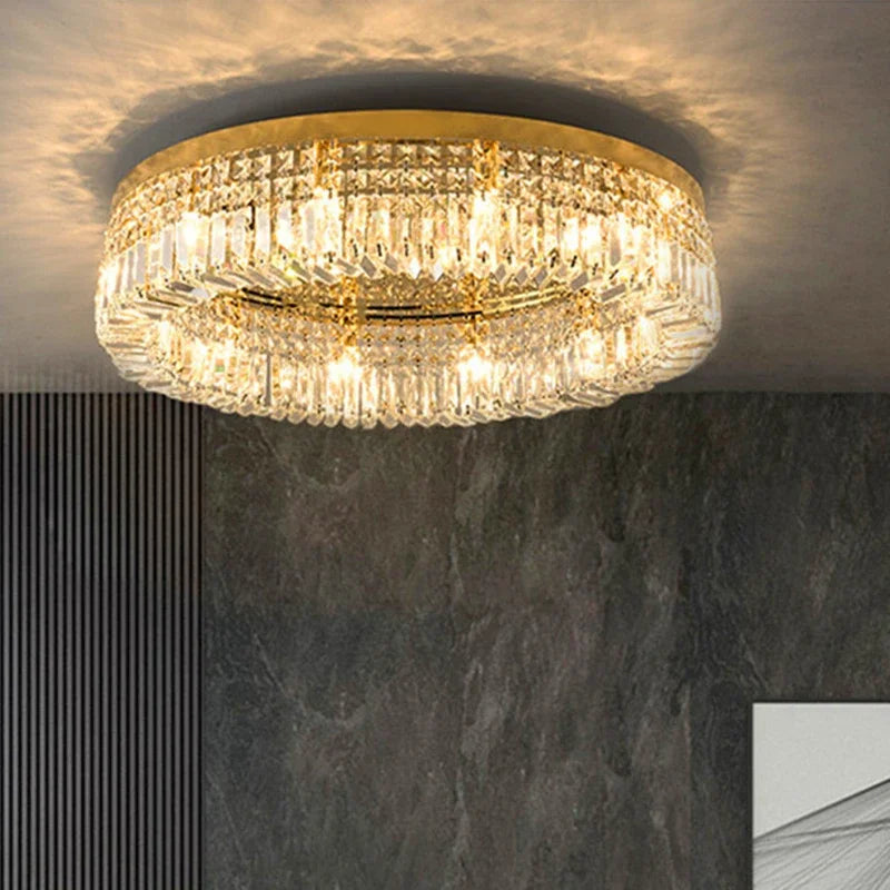 Plafonnier Led en cristal au design moderne