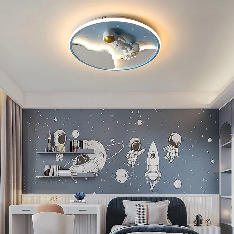 lustre led moderne pour décoration intérieure enfant et étude - vue 6 sur 11