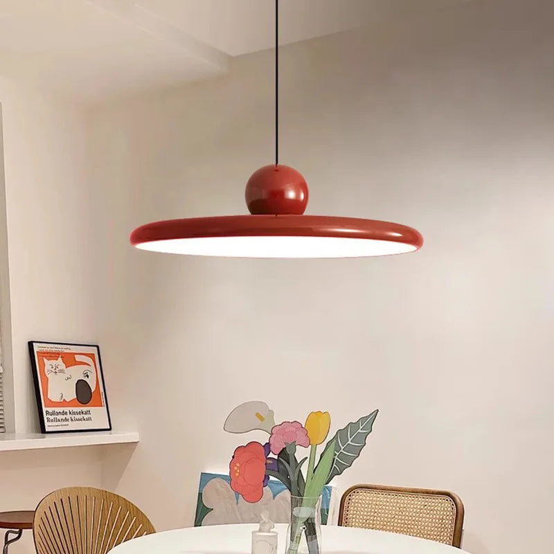 led nordique suspension lumière soucoupe volante éclairage intérieur - vue 6 sur 12