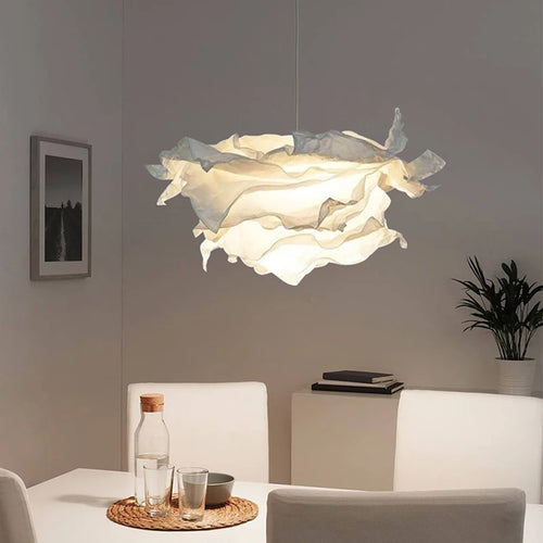 lustre minimaliste en papier led pour éclairage intérieur bricolage - vue 3 sur 12