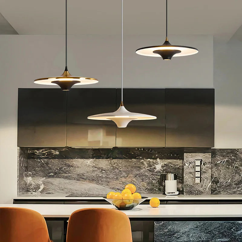 suspension design simple soucoupe volante led intérieur - vue 6 sur 11