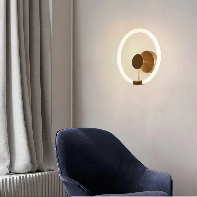 applique murale nordique moderne à led design contemporain pour intérieur