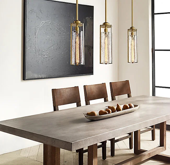 lustre en verre nordique style industriel pour décoration intérieure - vue 4 sur 10