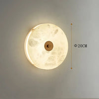 Applique murale ronde en marbre Led salon chevet escalier applique Restaurant hôtel décor éclairage chaud neutre blanc froid