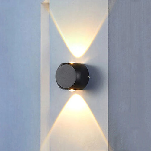 applique murale led hémisphère quatre côtés pour extérieur et balcon - vue 5 sur 8