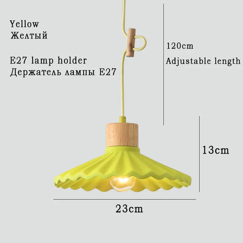 suspension moderne style nordique luminaire coloré macaron