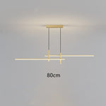 Lustre design LED minimaliste en barre métallique Sarno