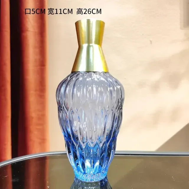vase en verre décoratif pour arrangements floraux modernes - vue 10 sur 16