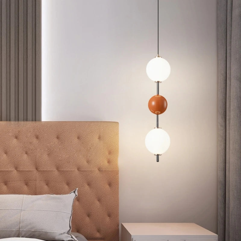 suspension en verre lumineux pour décoration intérieure moderne - vue 3 sur 12