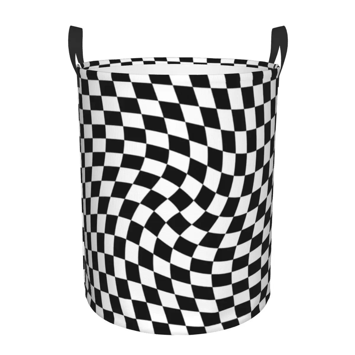 panier à linge pliable personnalisé à damier géométrique pour enfant - vue 20 sur 30