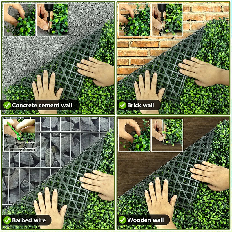 tapis de gazon artificiel pour décoration végétale intérieure et extérieure - vue 4 sur 8