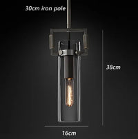 suspension industrielle en verre pour décoration intérieure
