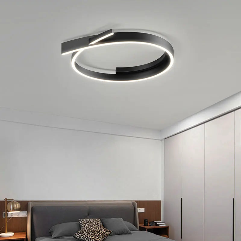 lustre minimaliste moderne led design créatif pour salon - vue 3 sur 11