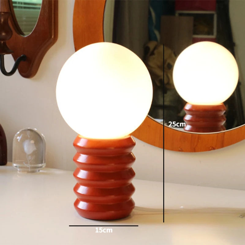 lampe à poser design en verre pour une ambiance chaleureuse - vue 8 sur 10