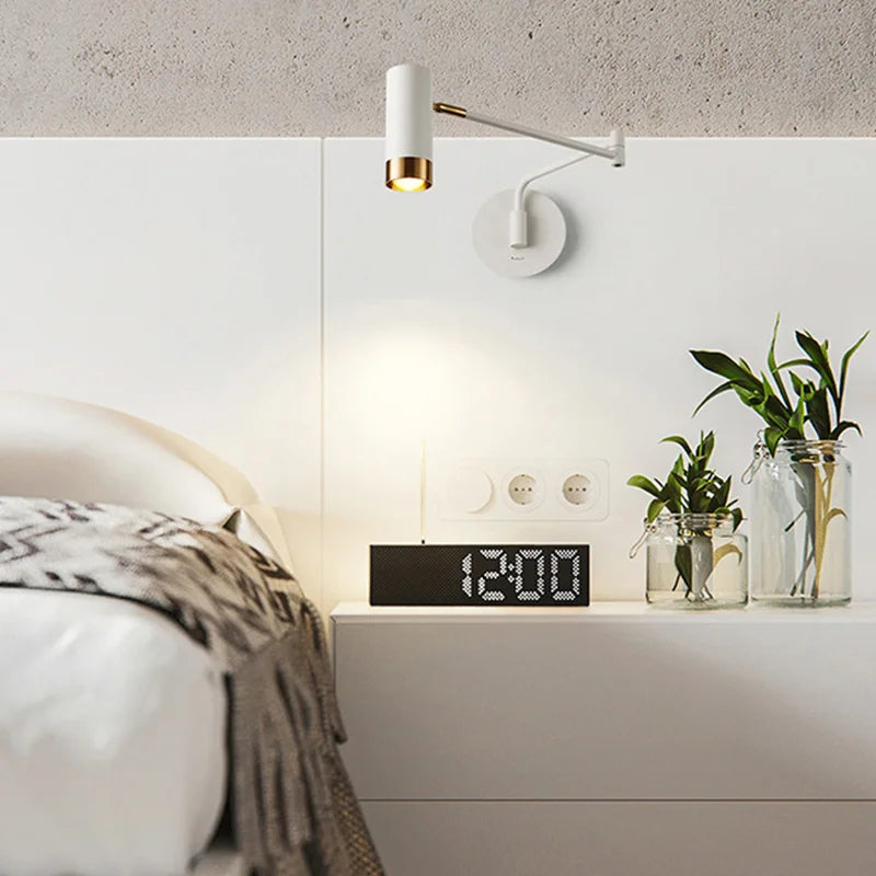 applique murale pliante led avec interrupteur bras long - vue 3 sur 7