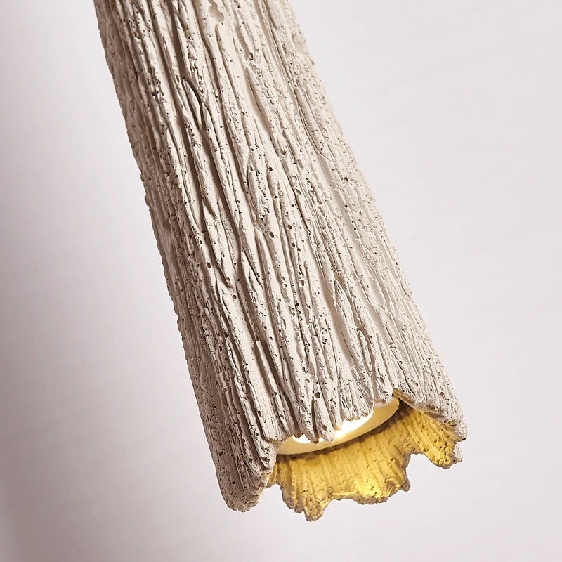 suspension wabi-sabi en ciment pour décoration intérieure moderne - vue 4 sur 6