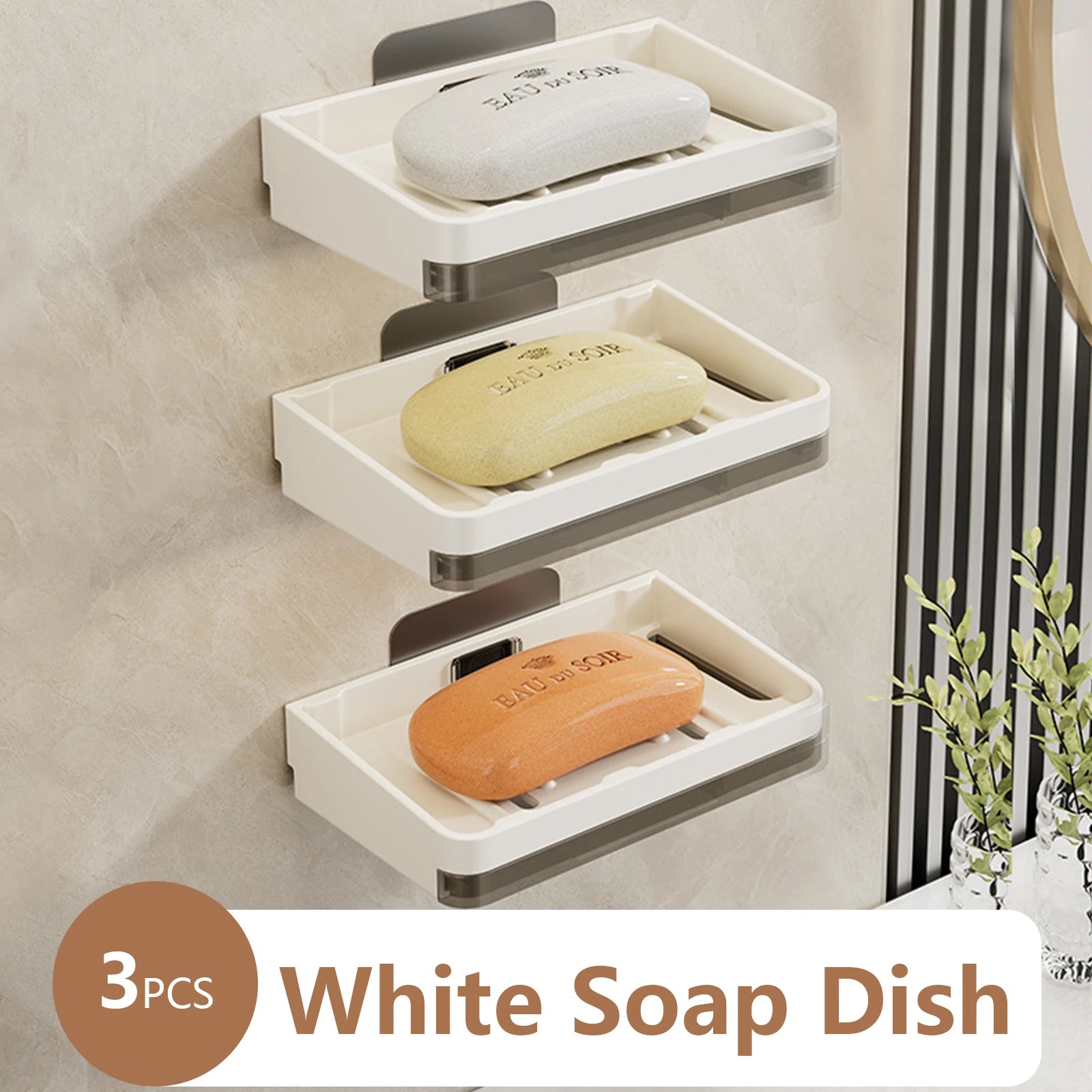 support mural pour porte-savon et accessoires de salle de bain - vue 11 sur 14