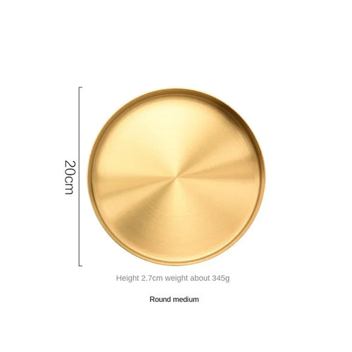 plateau de rangement en acier inoxydable pour bijoux et décorations - vue 12 sur 15