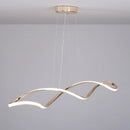 Lustre LED modernes pour salle à manger salon chambre L92cm Or / Chrome / Noir Télécommande