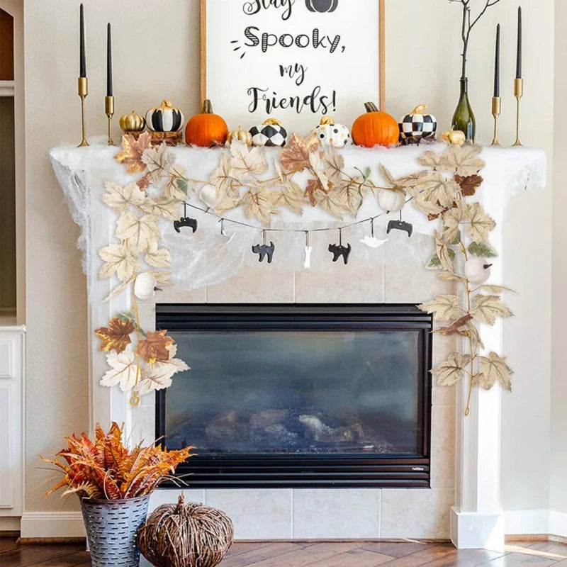 décoration automnale feuille d'érable pour thanksgiving - vue 3 sur 8